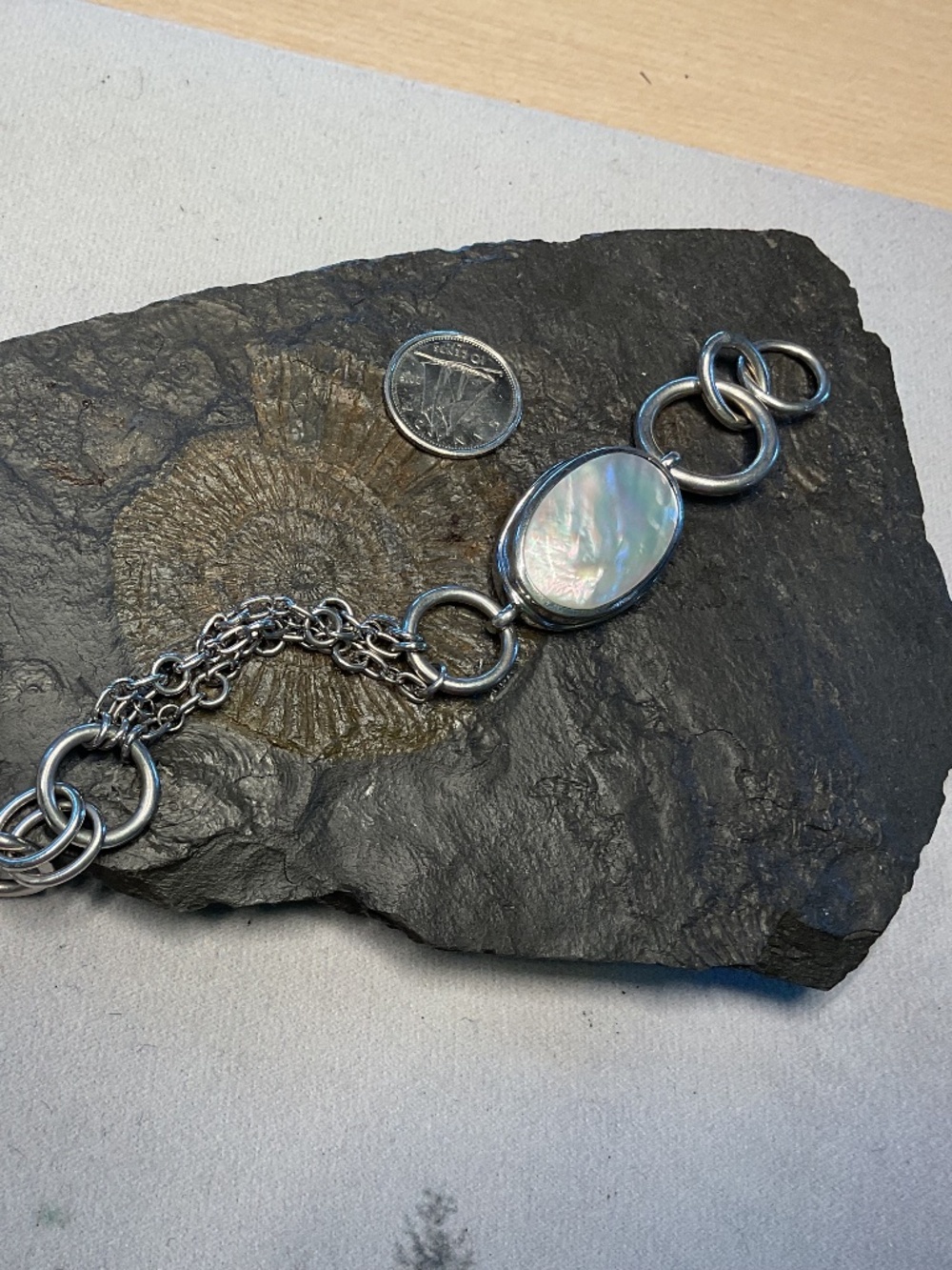 Elle .925 mother of pearl bracelet